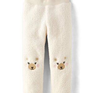 Gymboree Girls Embroidered Polar Bear Sherpa Jogger Pants - Nordic Adventure - w